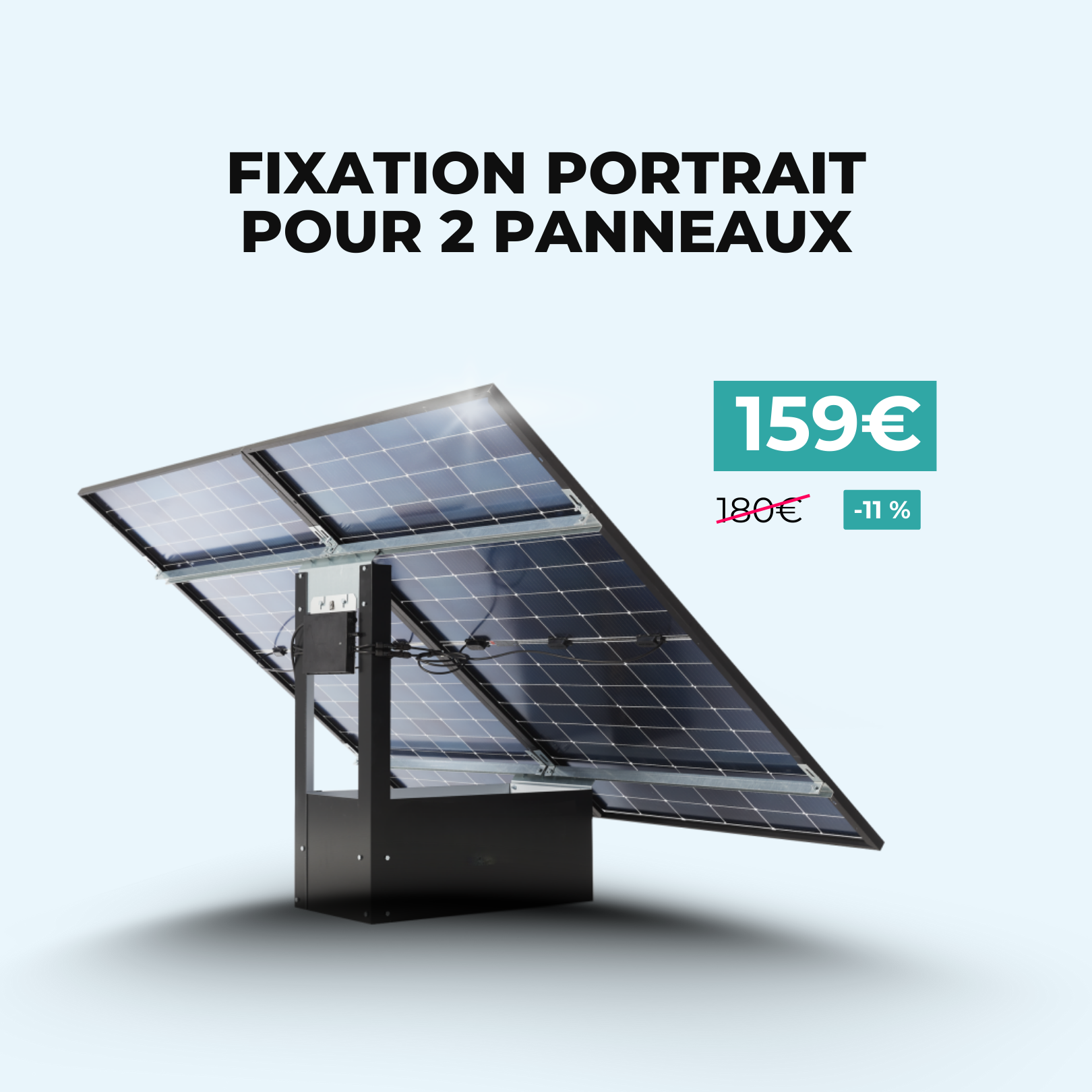 Support portrait 2 panneaux