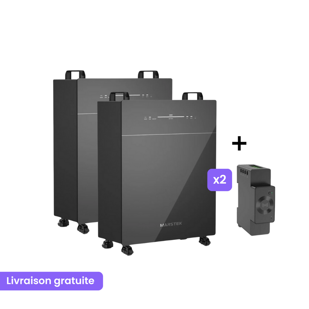 Pack Batterie de stockage VENUS E Marstek 5120Wh couplé en AC