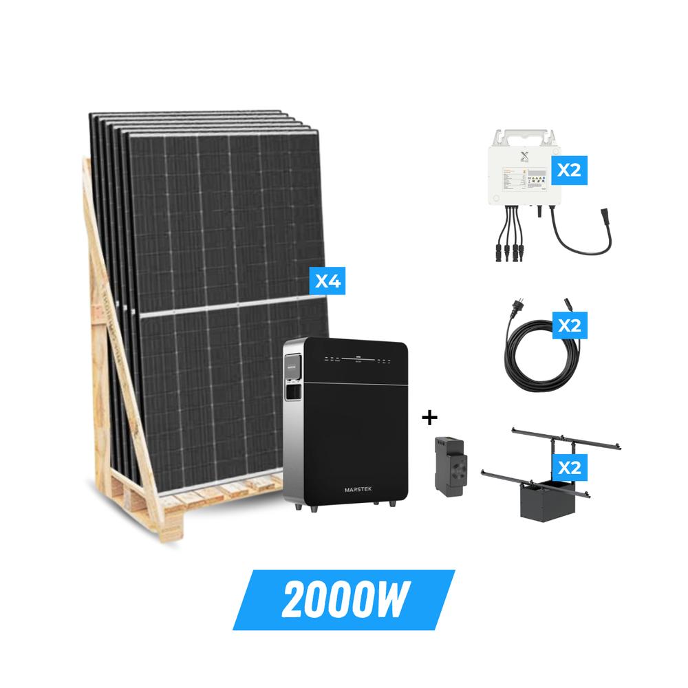 Kit 2000W + batterie 5,12kWh 3.0 en AC plug & play