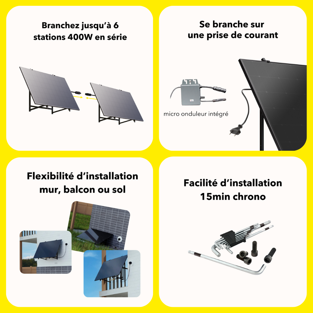 Station Solaire (400W à 2400W)