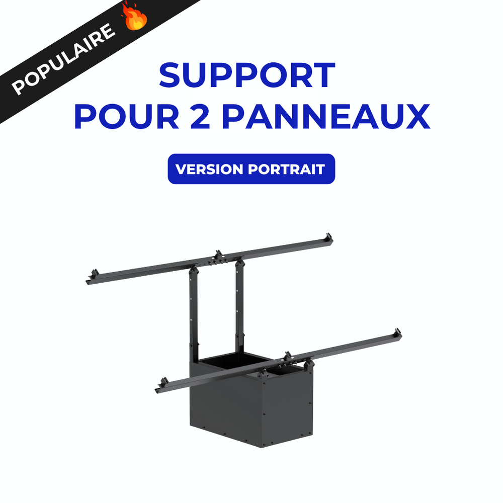 Support portrait 2 panneaux