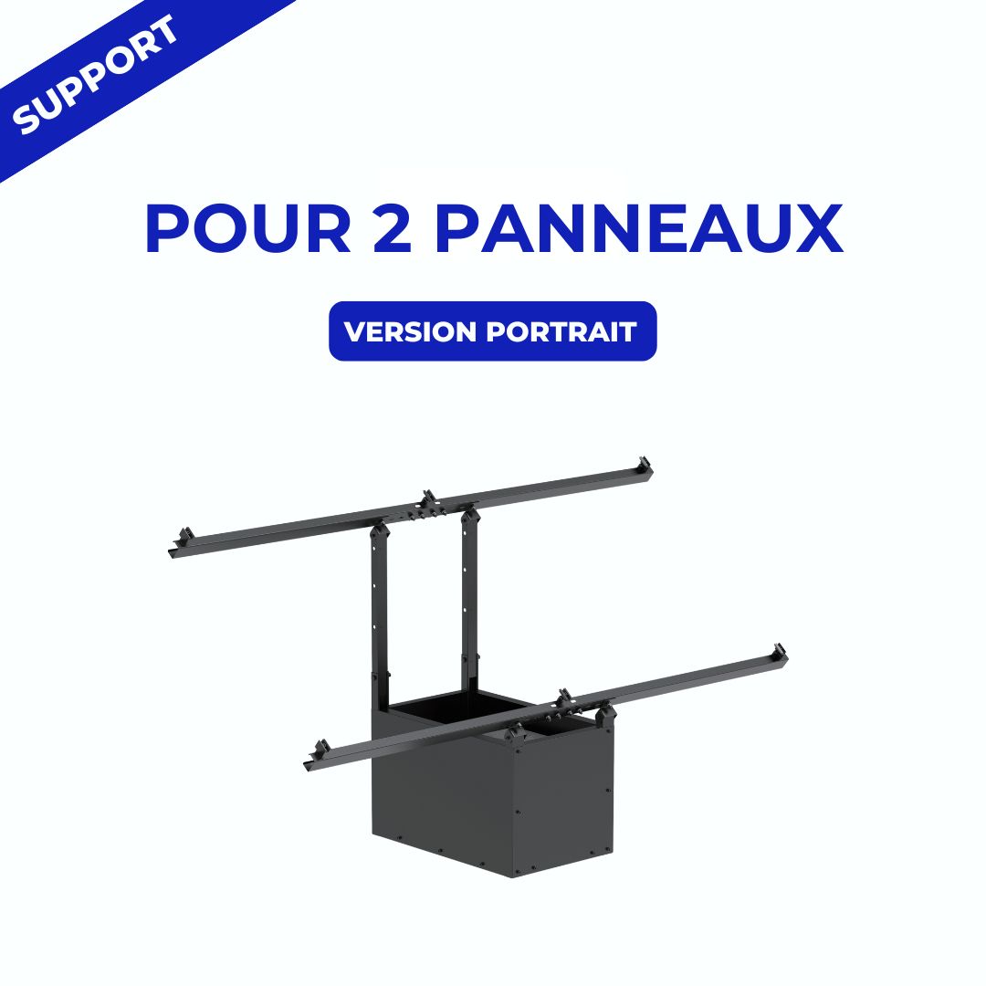 Support portrait 2 panneaux
