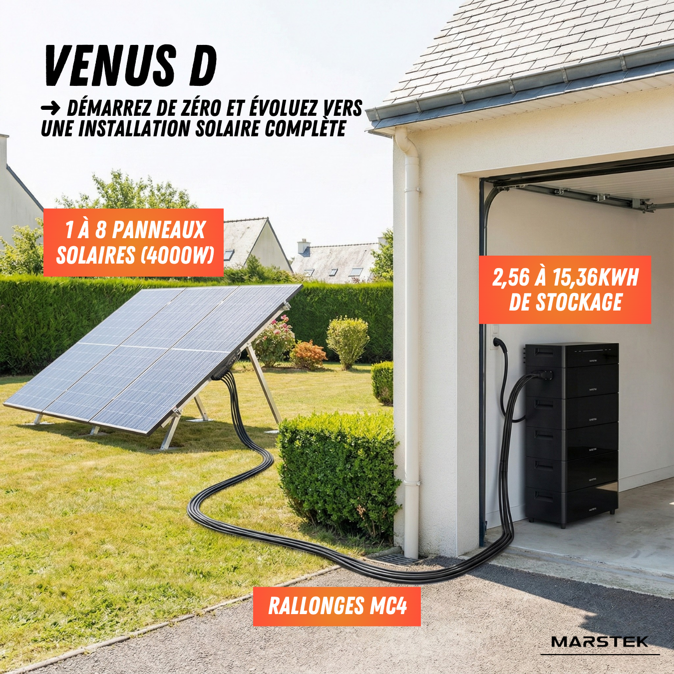Batterie de stockage Venus D (2,56kW - 15,36kW) MARSTEK